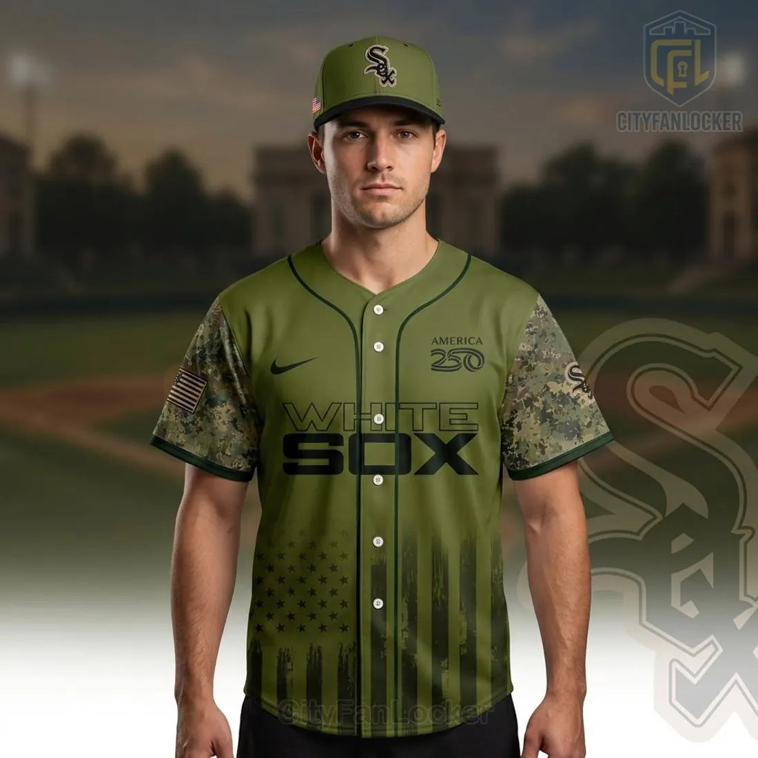 Chicago White Sox Military Appreciation America 250 Baseball Jersey