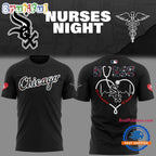 Chicago White Sox NURSES NIGHT 2025 Black Hoodie T-Shirt