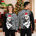 Chicago White Sox Olaf Snowman Santa Hat Ugly Christmas Sweater