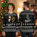Chicago White Sox Retro Cartoon Batter Snowflake Ugly Christmas Sweater