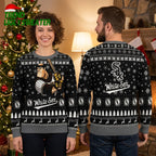 Chicago White Sox Retro Cartoon Batter Snowflake Ugly Christmas Sweater