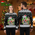 Chicago White Sox Rick And Morty Santa Hat Ugly Christmas Sweater