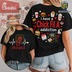 Chick-fil-A Heartbeat Logo T-Shirt Limited Edition
