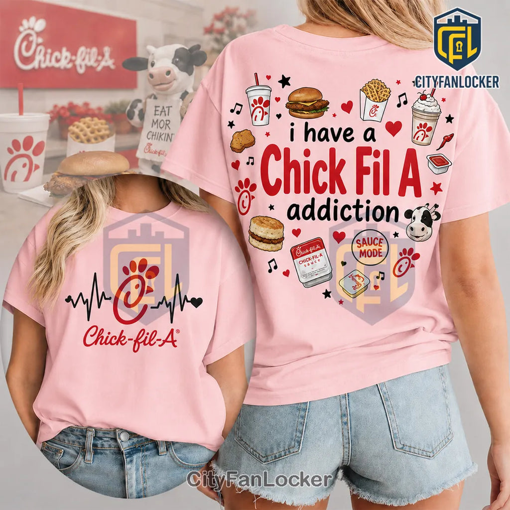 Chick-fil-A Heartbeat Logo T-Shirt Limited Edition