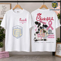 Chick-fil-A Mascot Pink Ribbon Awareness Shirt