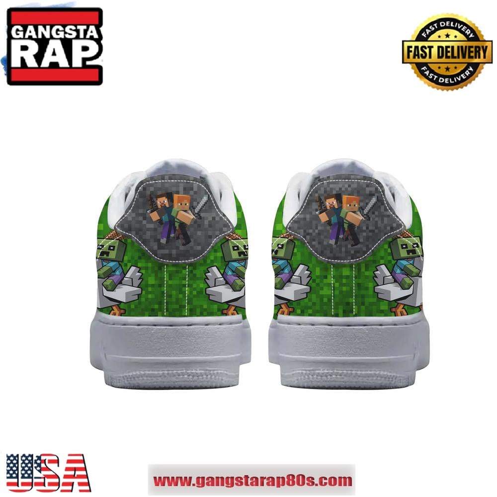 Chicken Jockey Minecraft Limited Edition Air Force 1 Running Sneakers Shoes