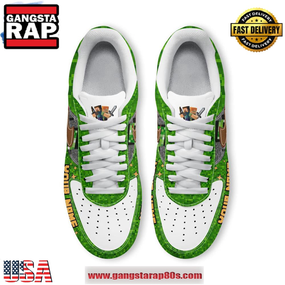 Chicken Jockey Minecraft Limited Edition Air Force 1 Running Sneakers Shoes