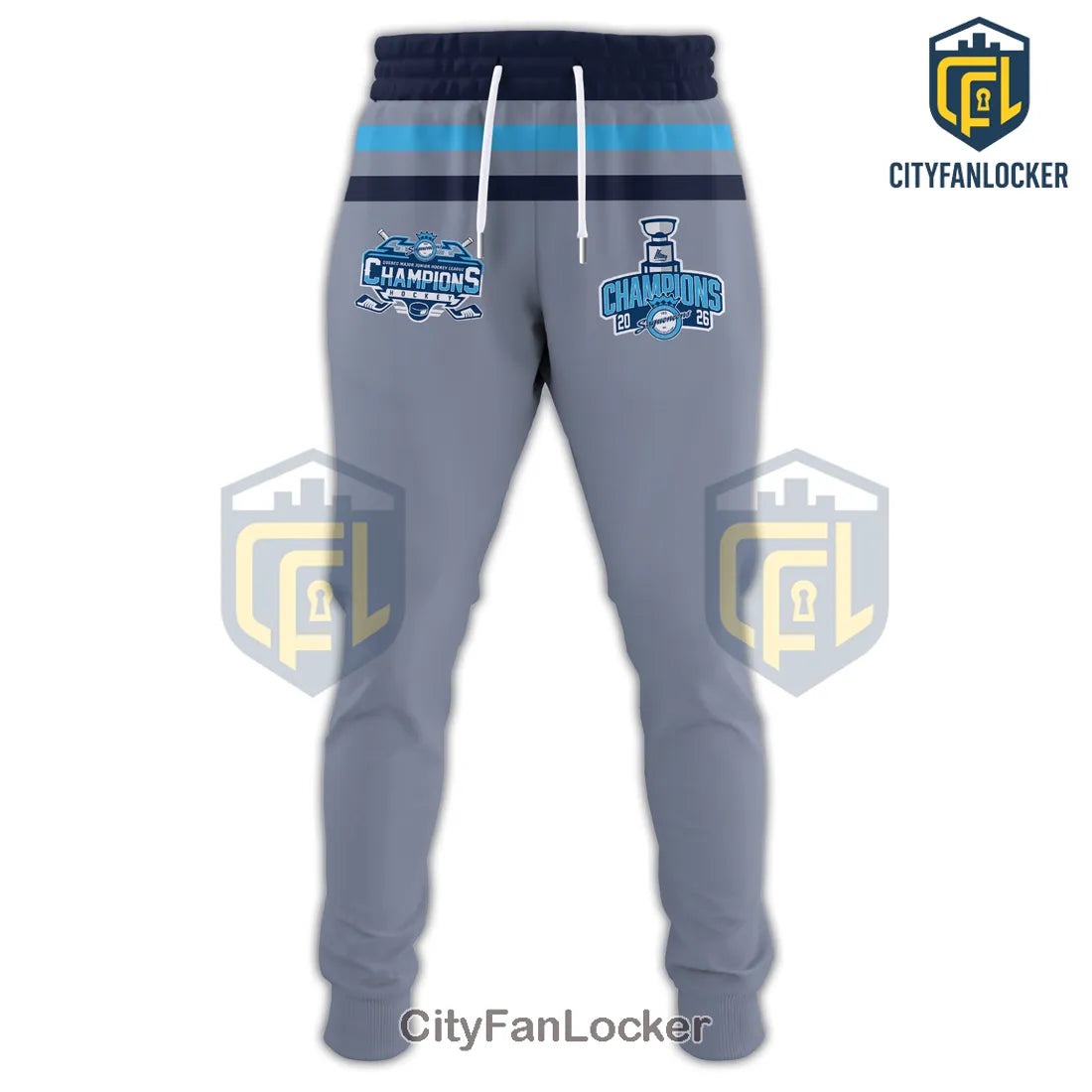 Chicoutimi Sagueneens QMJHL 2026 Champions Limited Edition Grey Hoodie