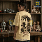 Childs Play Chucky Voodoo Doll Horror Cream T-Shirt