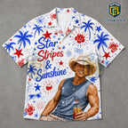 Chill The Fourth Out Cowboy Patriotic Hawaiian Shirt