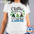 Chillin With My Detroit Lions Gnomes St. Patricks Day New T Shirt