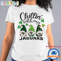 Chillin With My Jacksonville Jaguars Gnomes St. Patricks Day New T Shirt