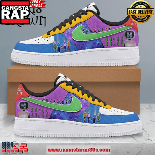 Chris Brown Artist 1111 Tour Air Force 1 Running Sneakers Shoes