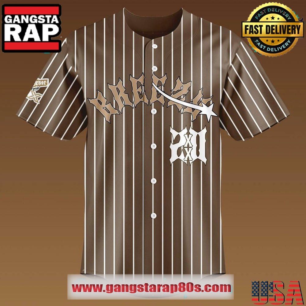 Chris Brown - Breezy Bowl 20 Baseball Jersey