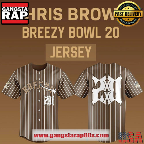 Chris Brown - Breezy Bowl 20 Baseball Jersey