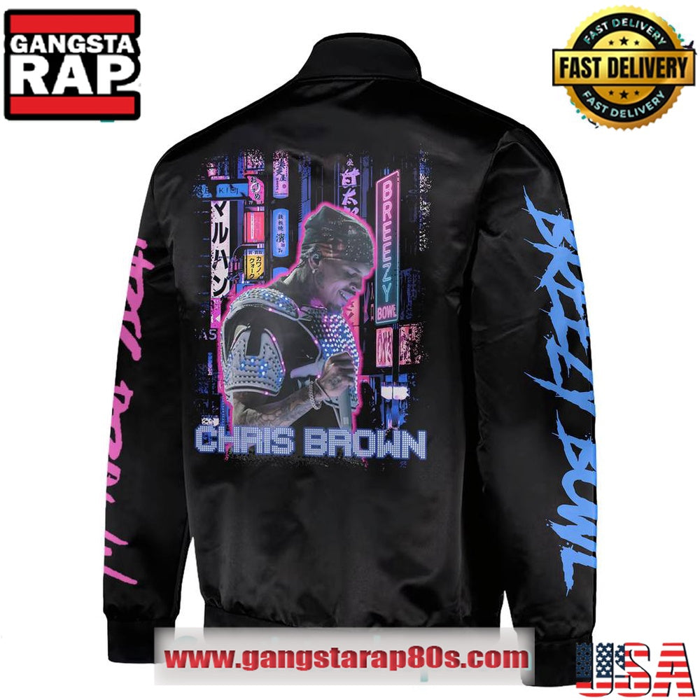 Chris Brown - BREEZY BOWL XX LIGHT BRIGHT Baseball Jacket
