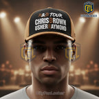 Chris Brown Usher Raymond R&B Tour 2026 Official Merch Embroidered Baseball Cap
