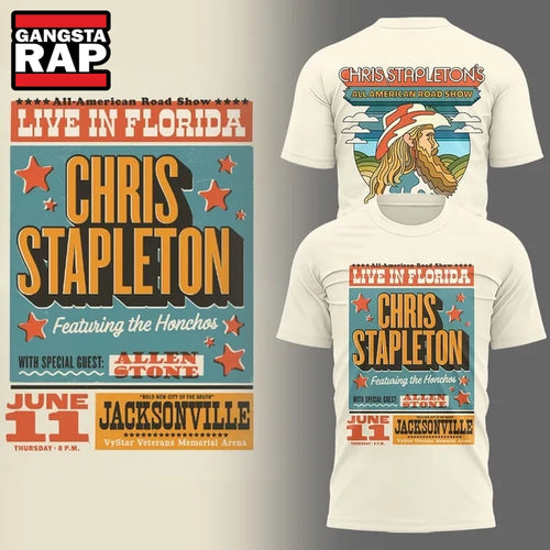 Chris Stapleton All American Road Show 2026 New T Shirt , Music Trend Shirt