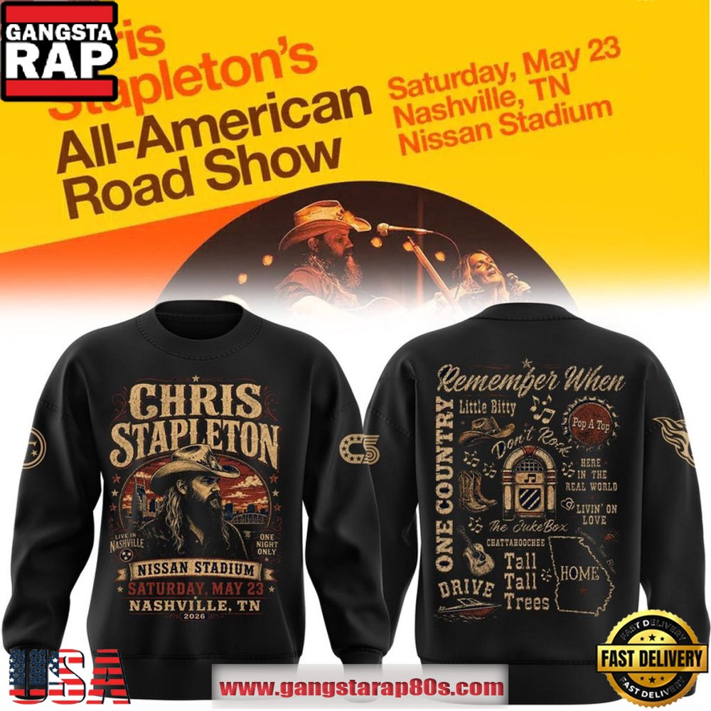 Chris Stapleton All-American Road Show 2026 Live in Nashville Sweatshirt