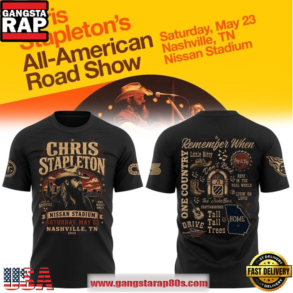 Chris Stapleton All-American Road Show 2026 Live in Nashville T-Shirt