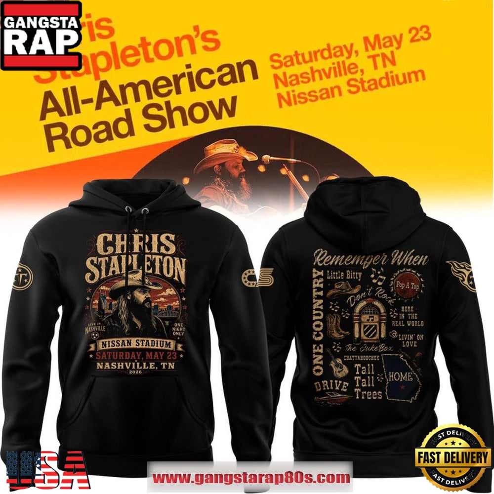 Chris Stapleton All-American Road Show 2026 Live in Nashville Unisex Hoodie