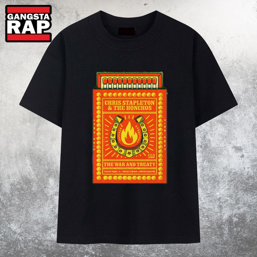 Chris Stapleton Jun 27 2025 Credit Union 1 Amphitheatre In Tinley Park IL T Shirt