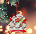 Christmas Family Gnome Ornament - Custom Shaped Ornament Acrylic - Christmas Gift for Family, Friends, Babies, Mothers and Grandma