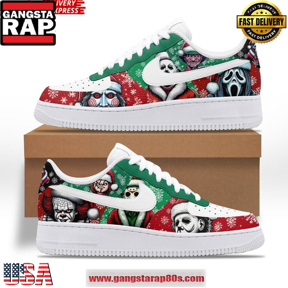 Christmas Killer Characters Limited Edition Air Force 1 Sneakers Shoes