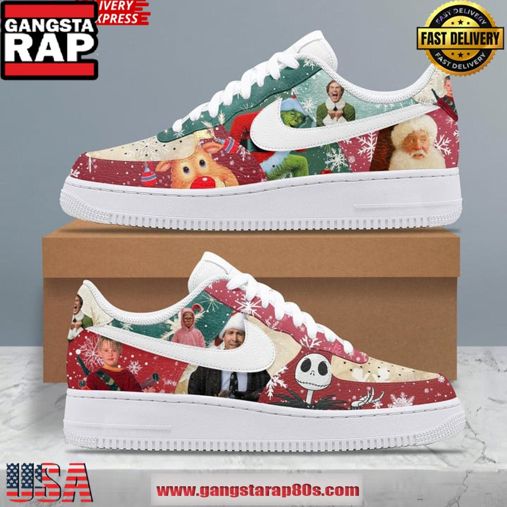 Christmas Movie Limited Edition Air Force 1 Sneakers Shoes