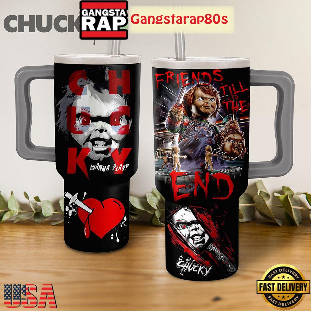 Chucky Wanna Play Friends Tumbler Cup 40oz