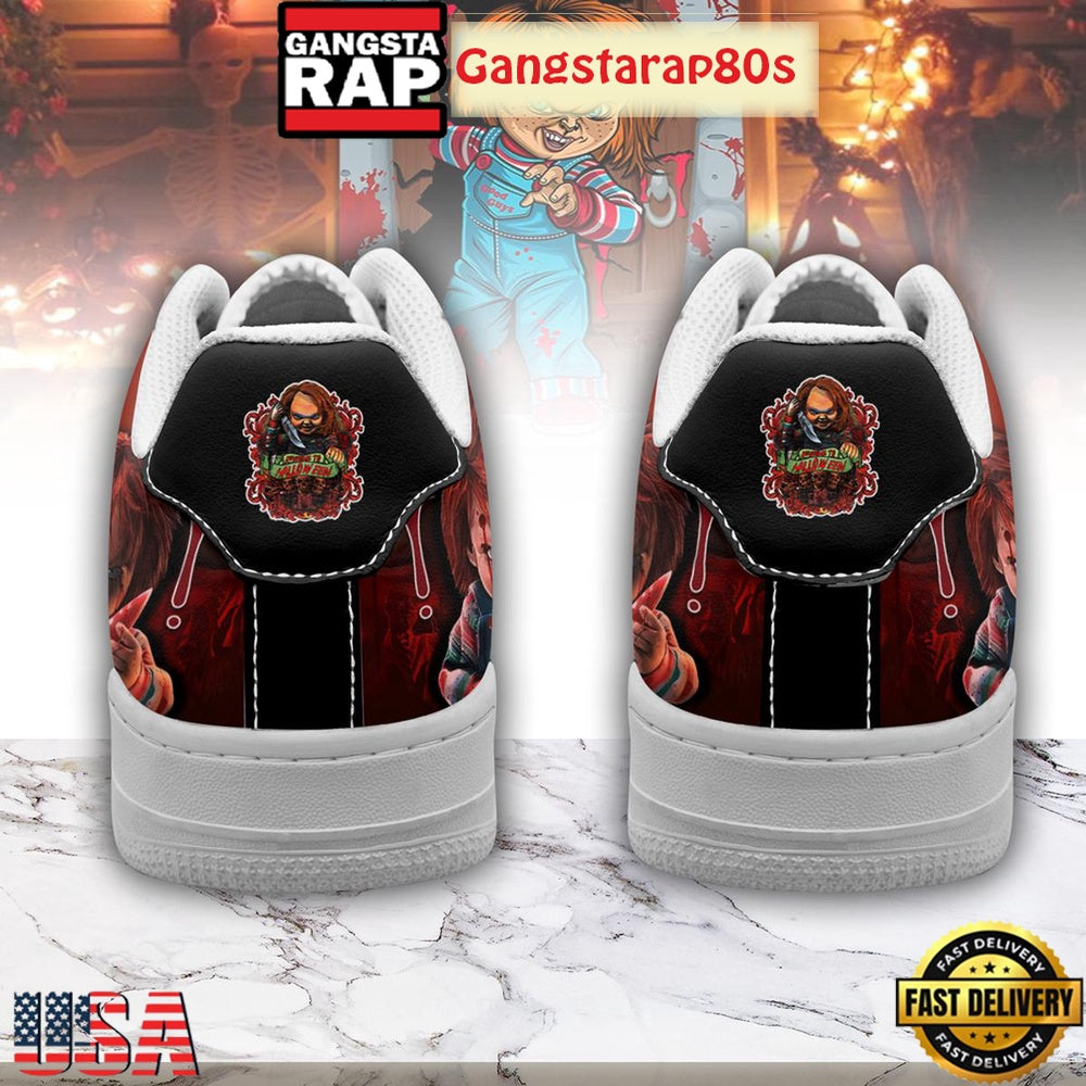 Chucky Wanna Play Halloween Air Force 1 Shoes Running Sneakers
