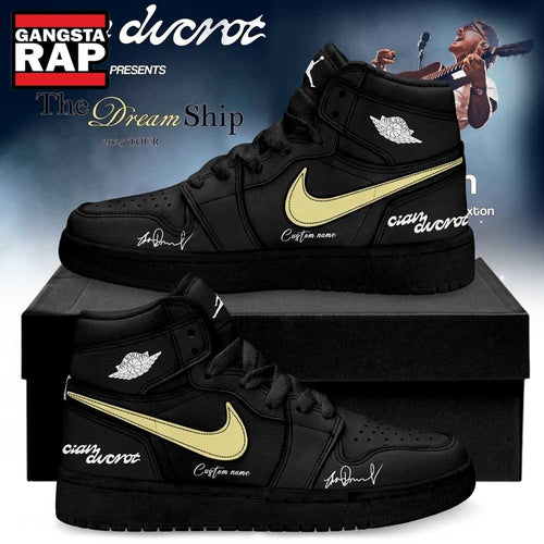 Cian Ducrot The Dream Ship Tour 2026 Signature Black Air Jordan 1 Shoes