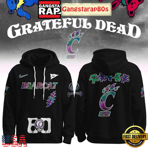 Cincinnati Bearcats x Grateful Dead 60 Years Unisex Hoodie