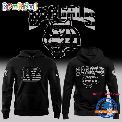 Cincinnati Bengals 2024 NFL New Design Black Hoodie T-Shirt