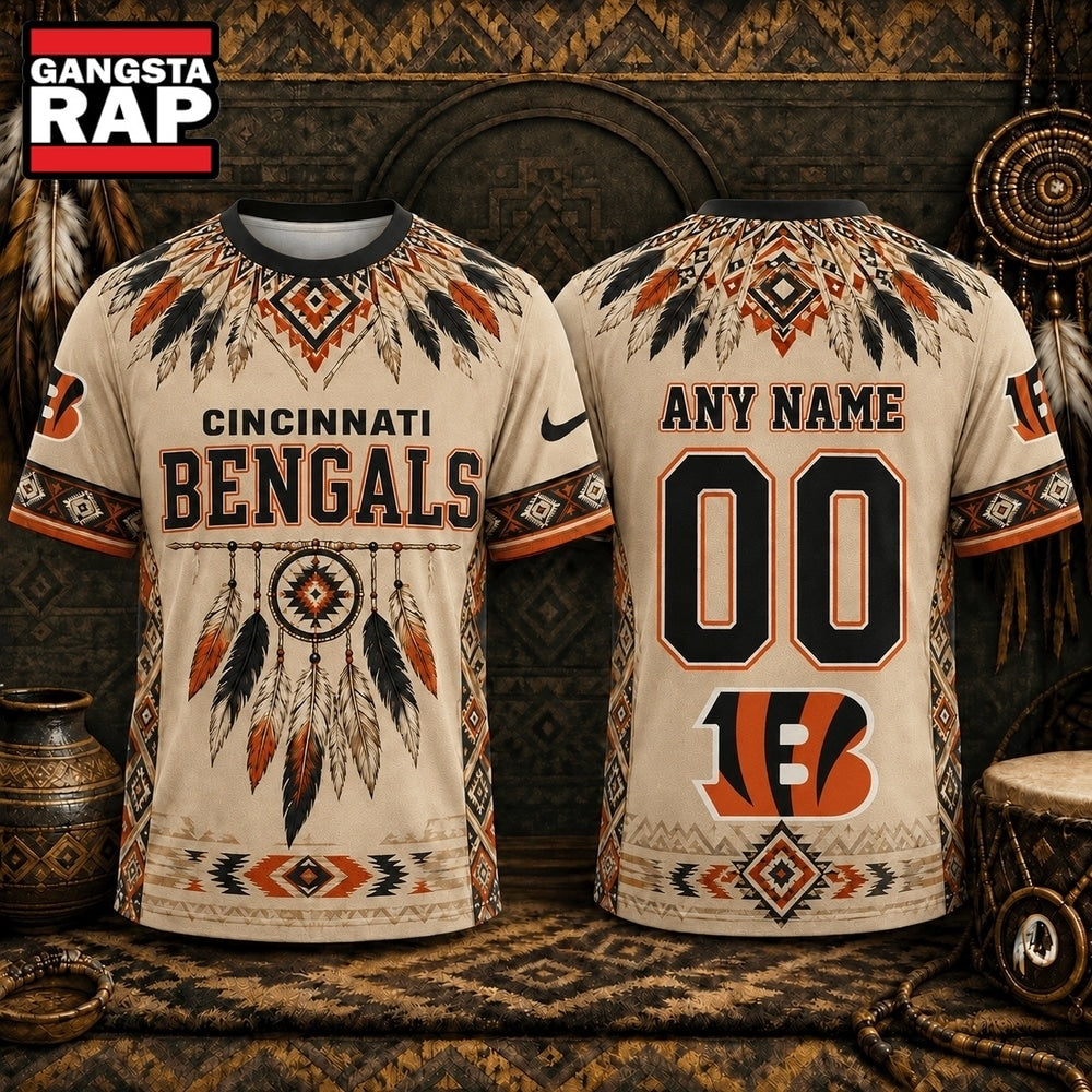 Cincinnati Bengals 2026 NFL Native American Heritage 3D Shirt, Football New Design Shirt
