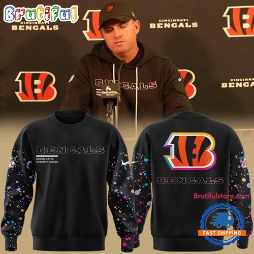 Cincinnati Bengals Crucial Catch 2025 NFL Sweatshirt