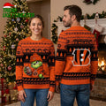 Cincinnati Bengals Grinch Football Player Ugly Christmas Sweater