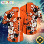 Cincinnati Bengals Hawaii Shirt Flower Aloha Shirt For Football Fans