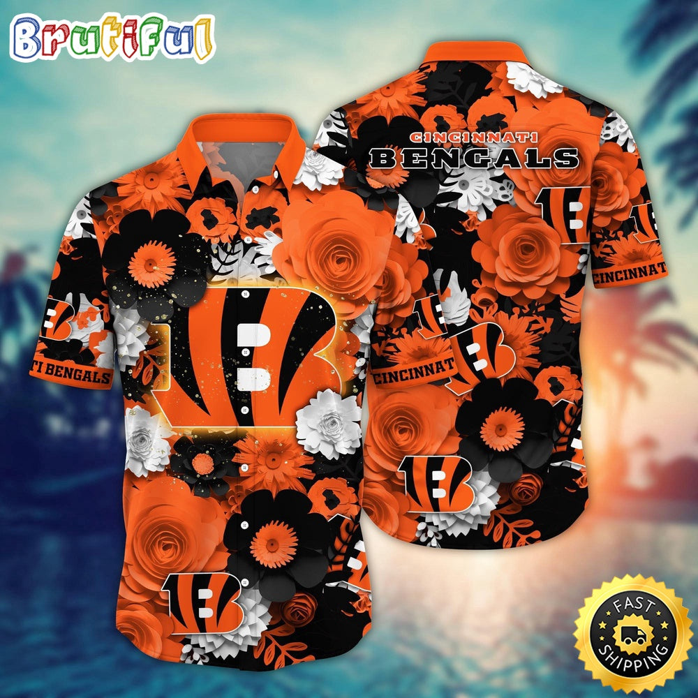 Cincinnati Bengals Hawaii Shirt Flower Colorful Coastal Wear