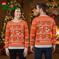 Cincinnati Bengals Mickey Mouse Football Action Ugly Christmas Sweater