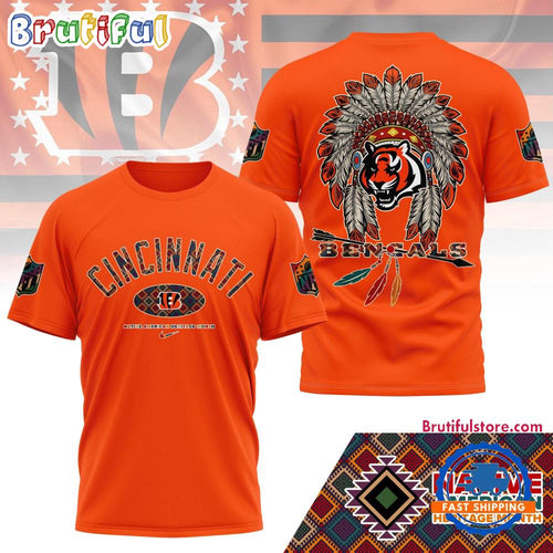 Cincinnati Bengals Native American Heritage Month 3D Shirt
