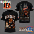 Cincinnati Bengals NFL 9 11 25th Anniversary Never Forget Memorial 3D T Shirt