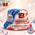 Cincinnati Bengals NFL Ameica 250 Years Of Freedom Bucket Hat