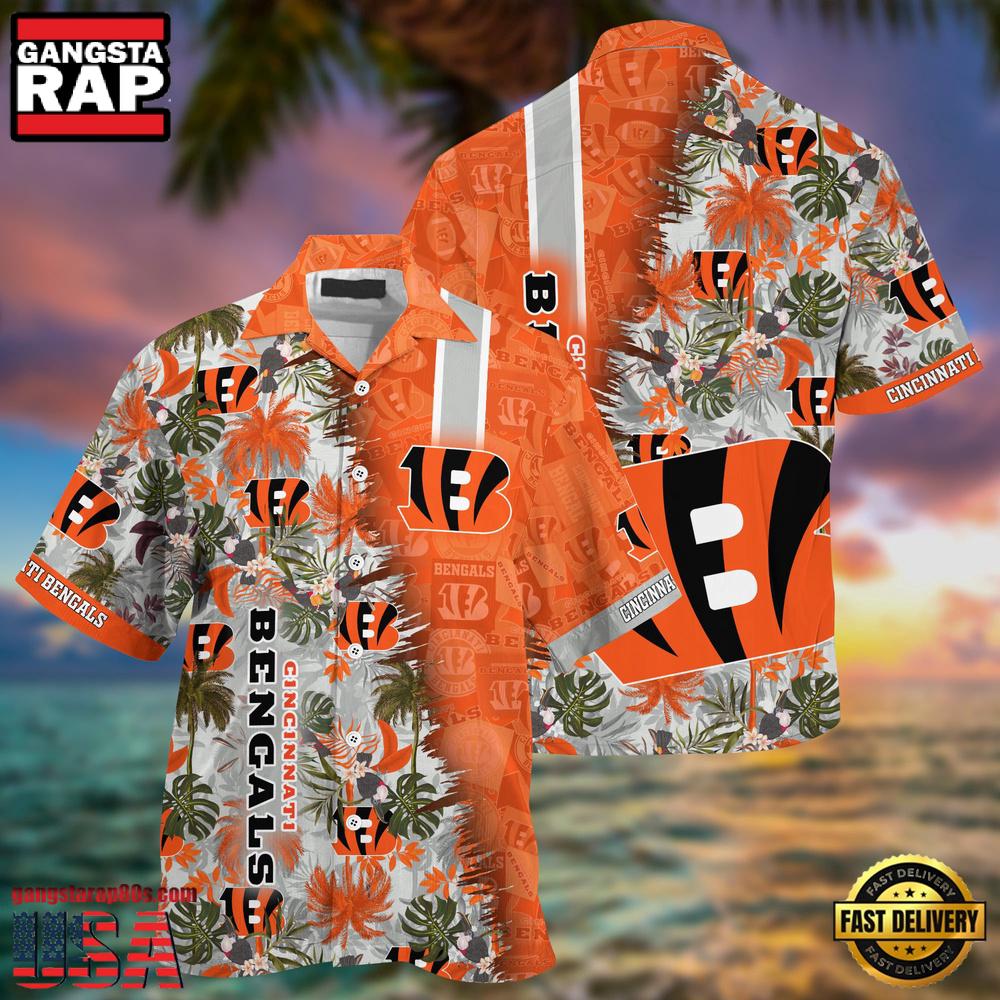 NFL Cincinnati Bengals Football Aloha Hawaiian Shirt