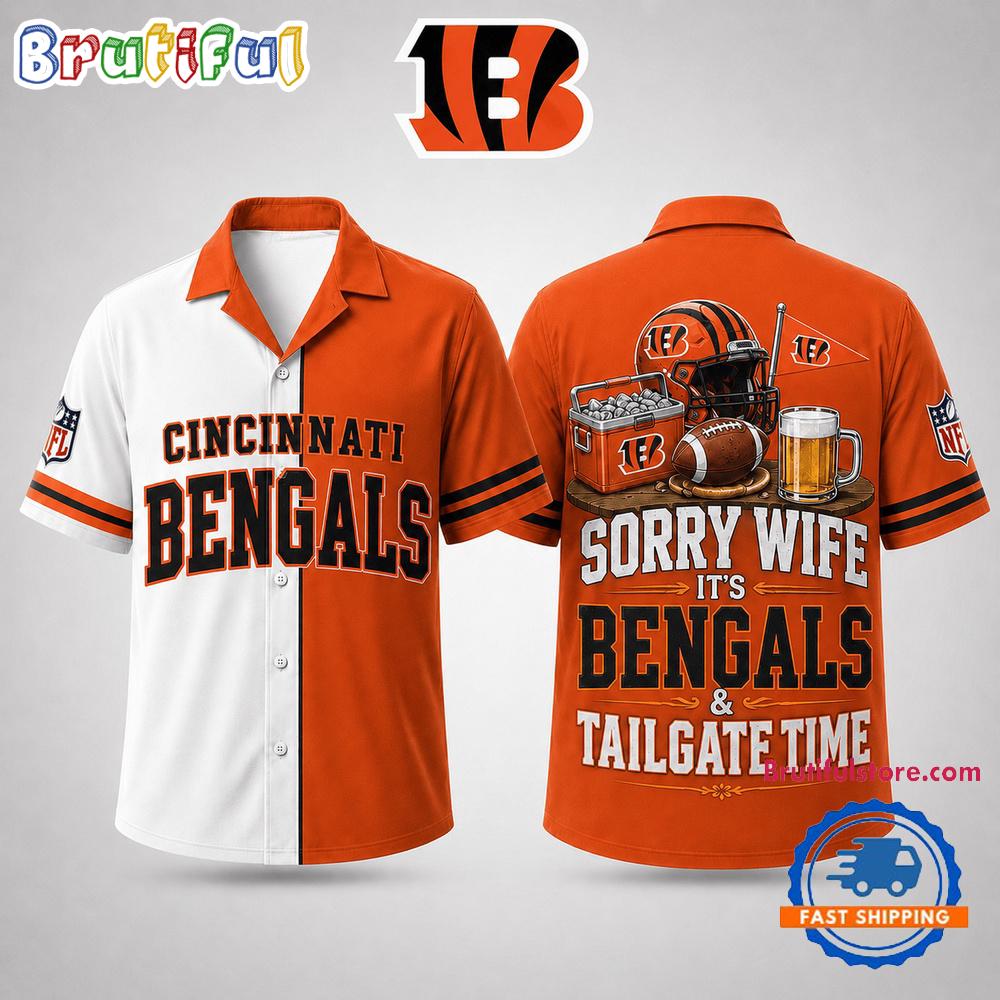 Cincinnati Bengals NFL Funny Football Fan Hawaiian Shirt