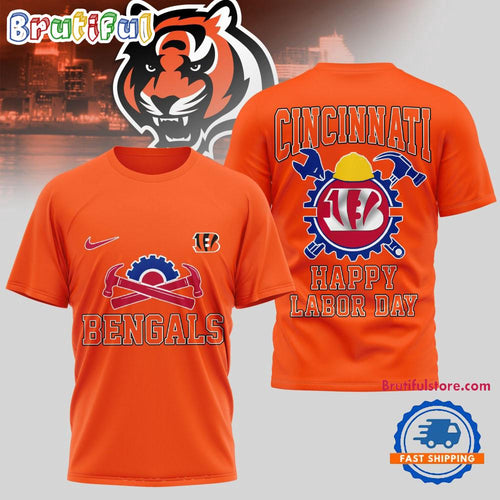 Cincinnati Bengals NFL Happy Labor Day 2025 Uniesx 3D Shirt