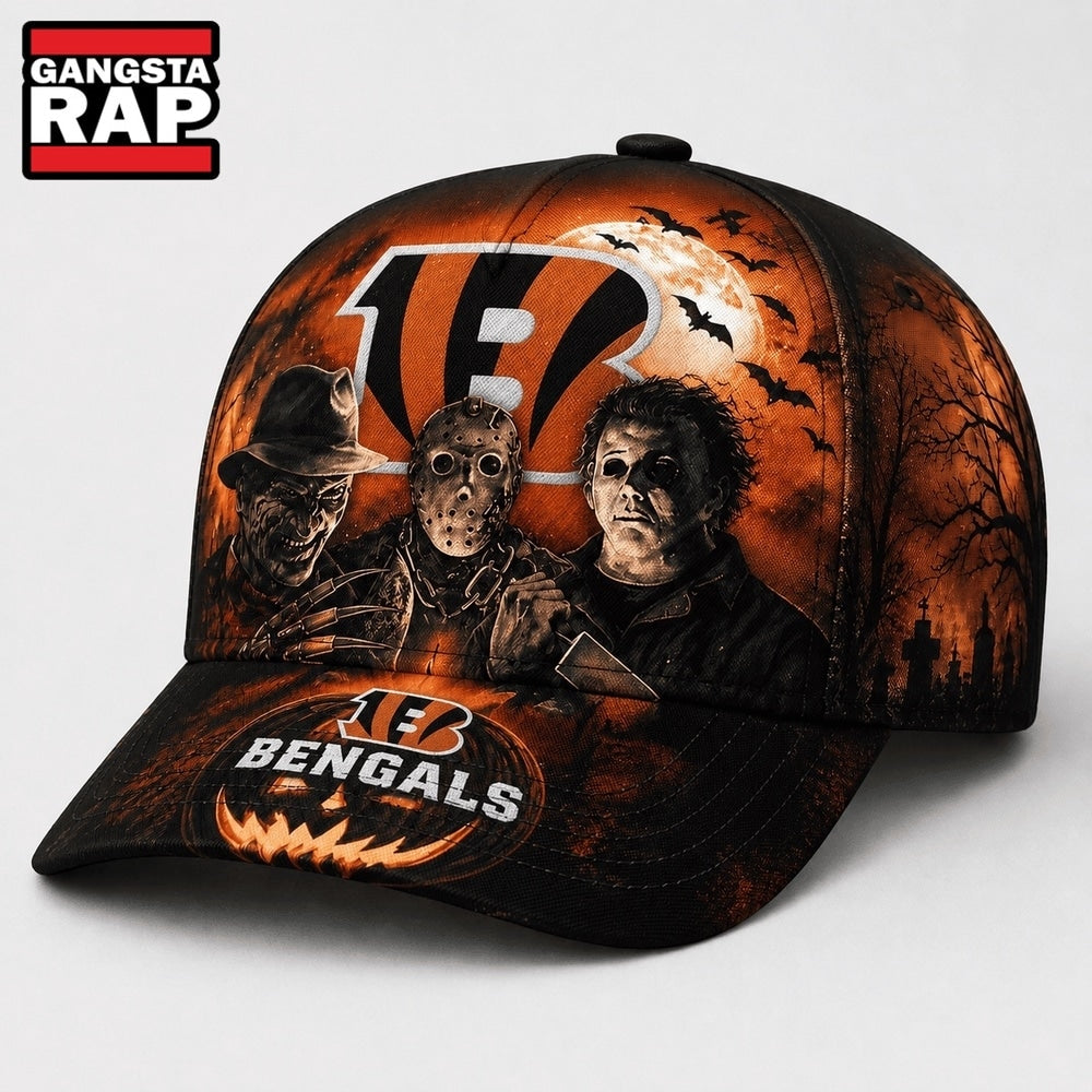 Cincinnati Bengals NFL Horror Night Halloween 2026 Design Classic Cap
