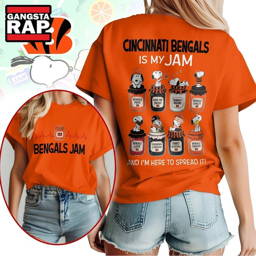 Cincinnati Bengals NFL Jam Snoopy Peanuts Football Fan 3D Shirt, Football New Design Shirt