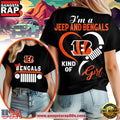 Cincinnati Bengals NFL Jeep Girl Women’s Black T Shirt