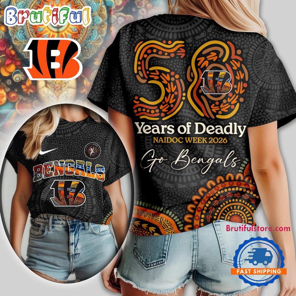 Cincinnati Bengals NFL Naidoc Week 2026 Unisex T Shirt